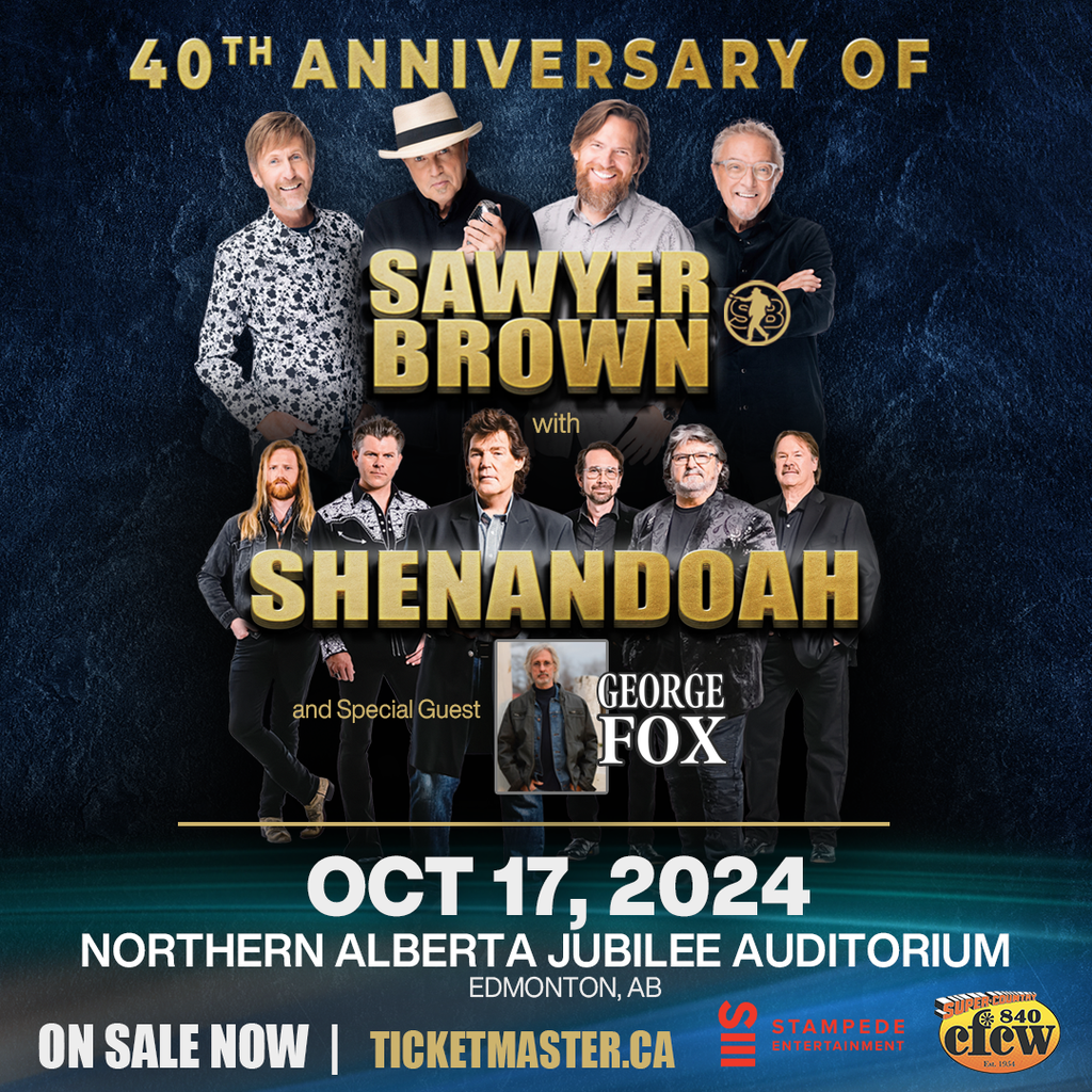 Group photos of Sawyer Brown, Shenandoah and special guest George Fox October 17, 2024